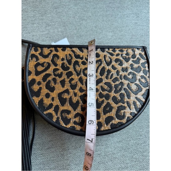 Poolside Bags Leopard Print Raffia Clutch New - Picture 11 of 11